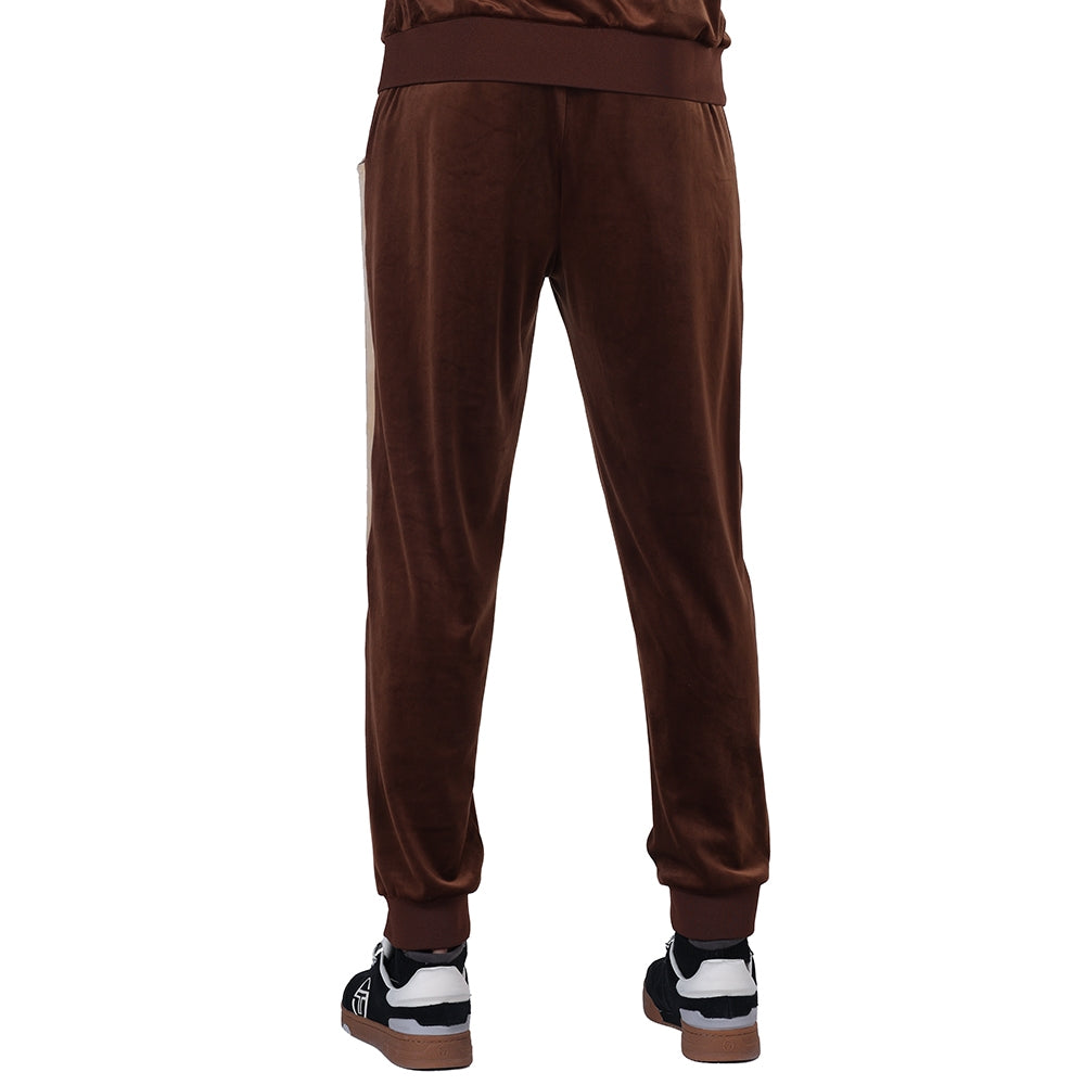 Pantalon de survêtement Damarindo 025 en velours Sergio Tacchini marron, vue de dos