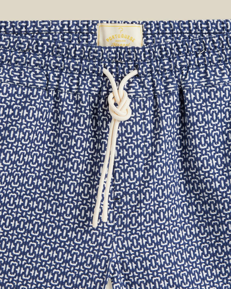 Abstract tile Short | Portuguese Flannel