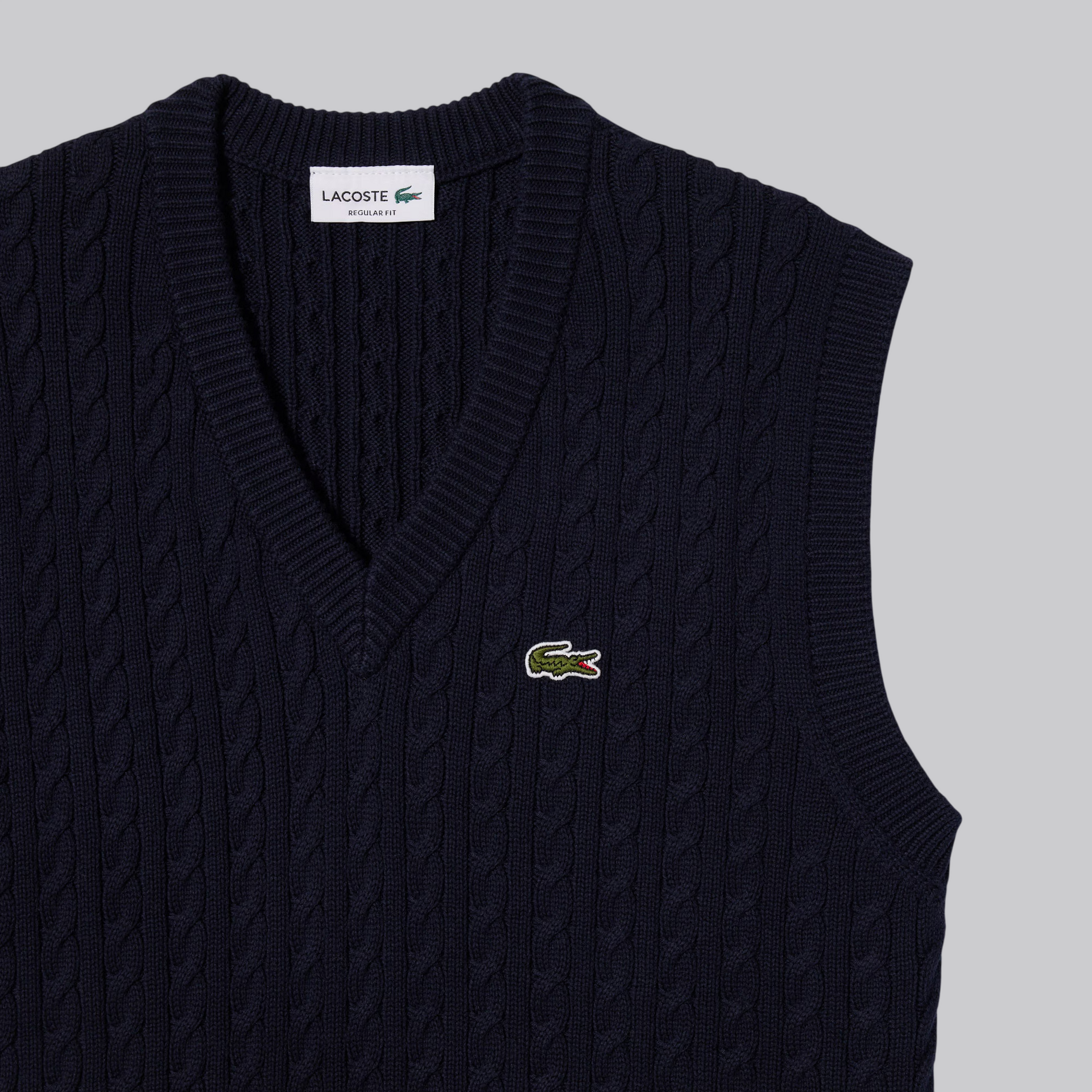 Pull sans manche torsadé coton | Lacoste