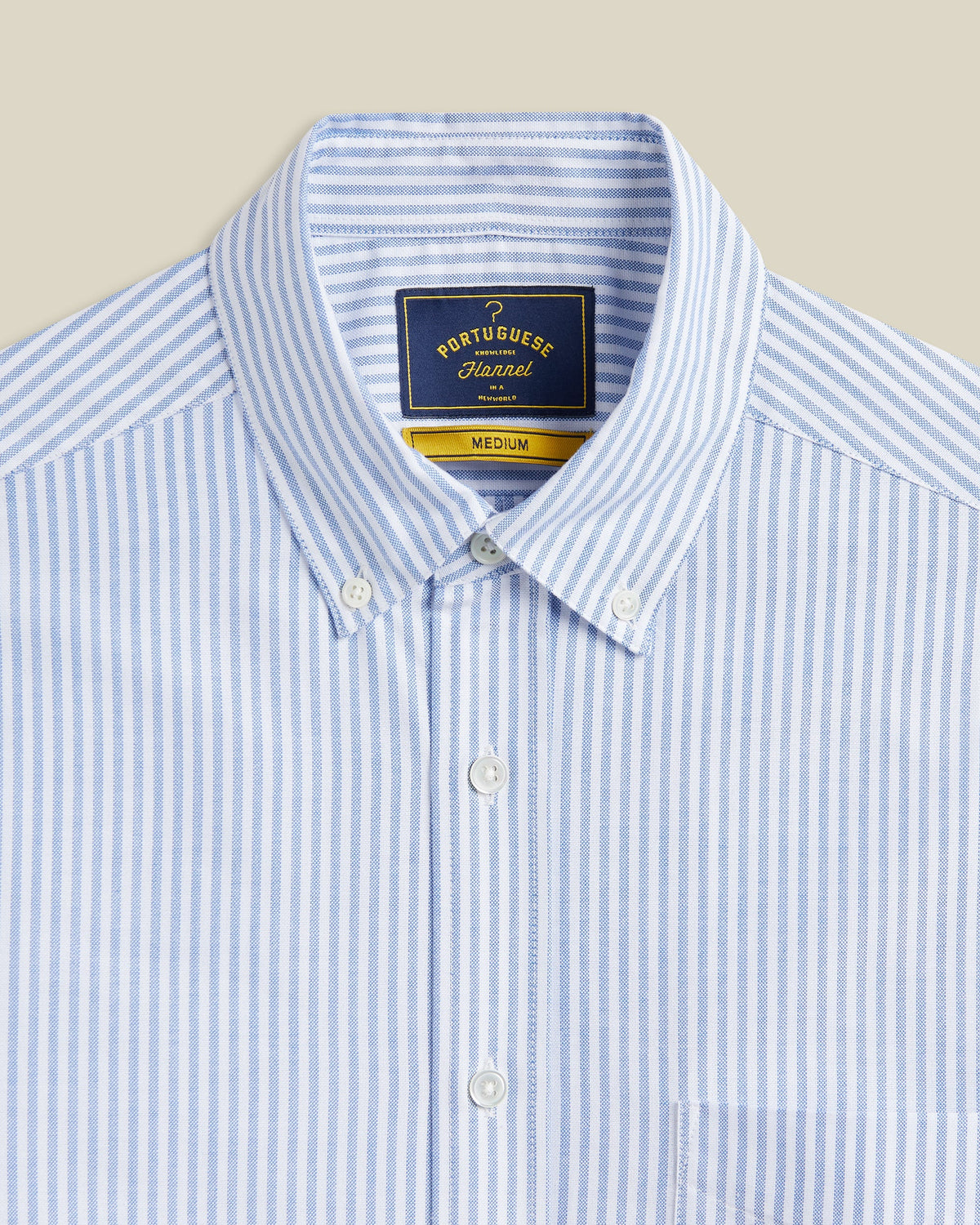 Chemise Belavista Stripe Portuguese Flannel bleu ciel