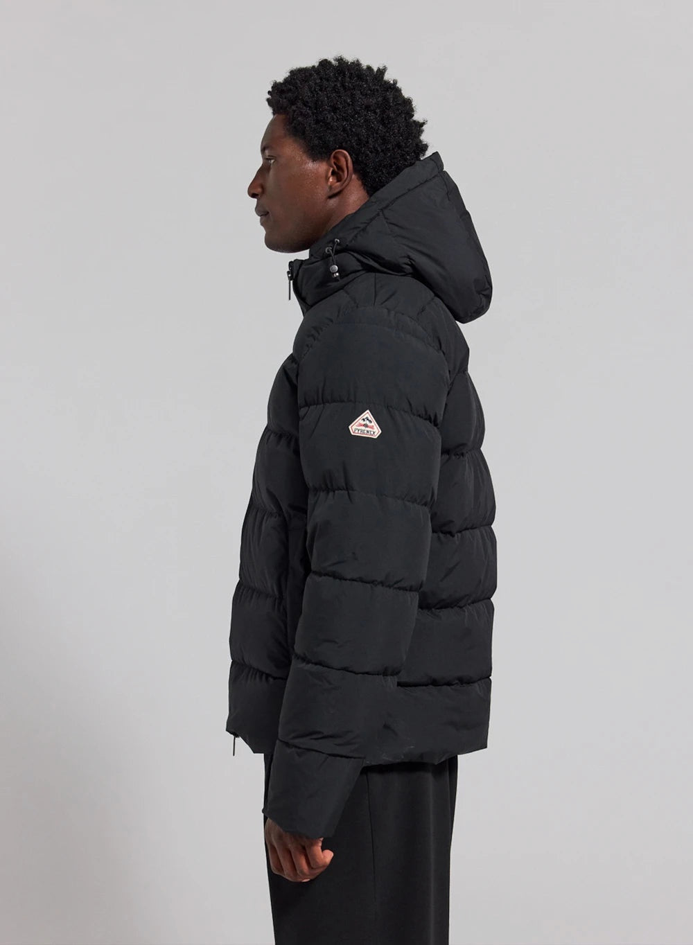 Doudoune Pyrenex Spoutnic Mini Ripstop noire, vue de profil