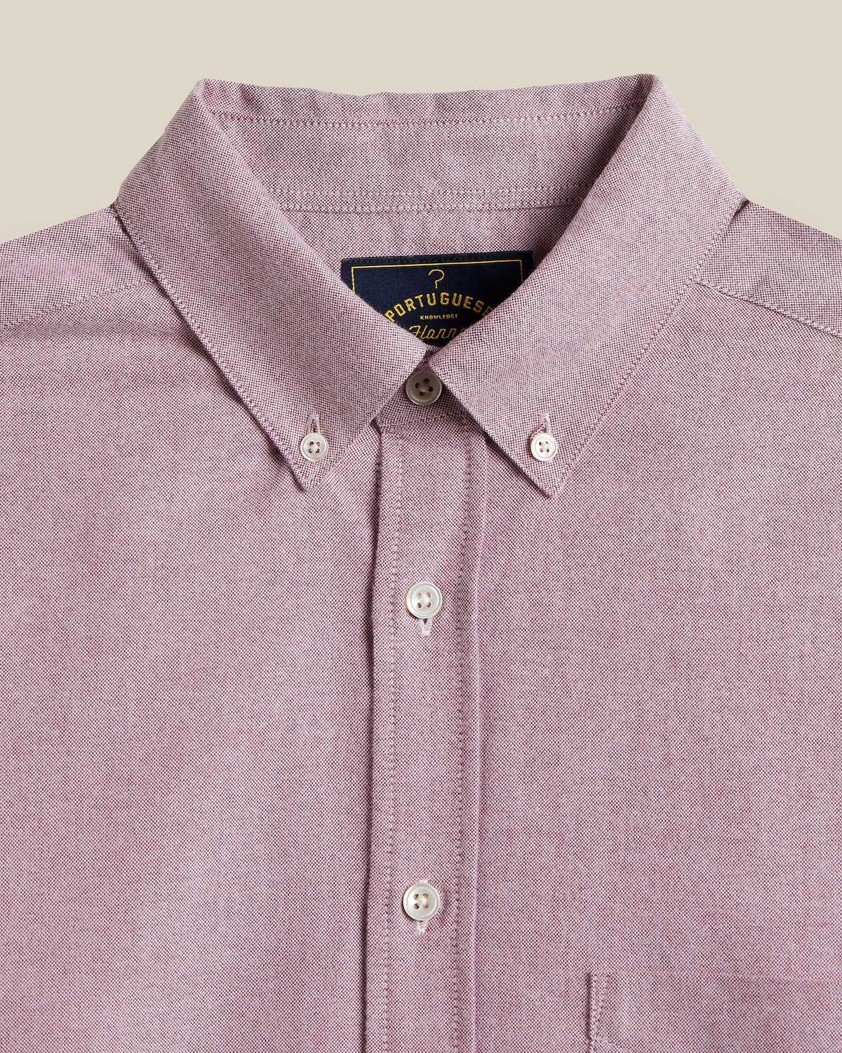 Chemise Brushed Oxford Portuguese Flannel bordeaux