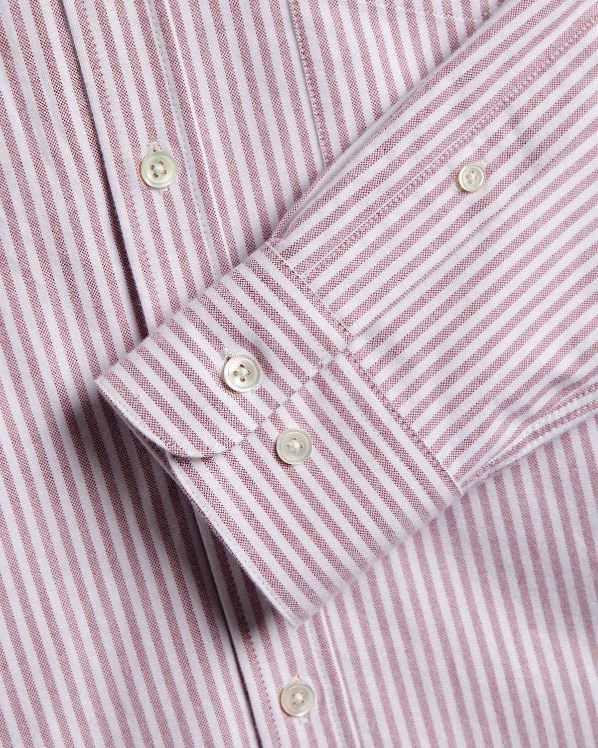 Chemise Brushed Oxford Stripe Portuguese Flannel bordeaux