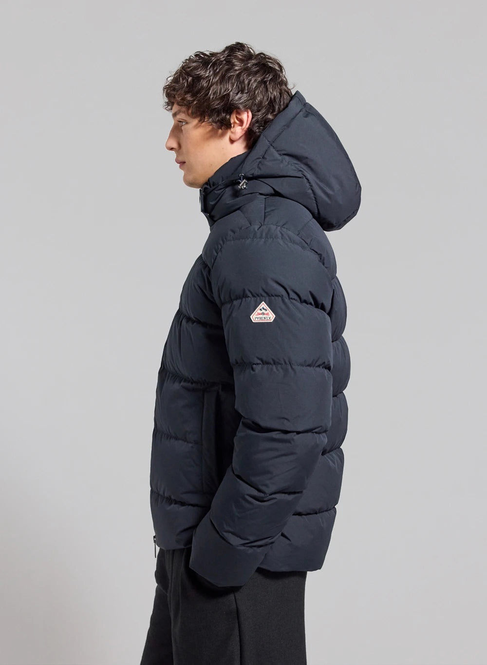 Doudoune Pyrenex Spoutnic Mini Ripstop bleu foncé, vue de profil