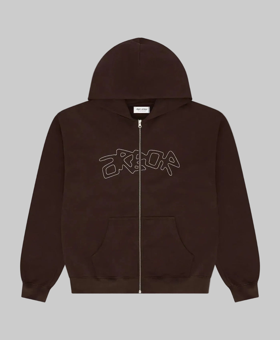 Dotline Arbor Zipper Hoodie Brown | Arbor Antwerp