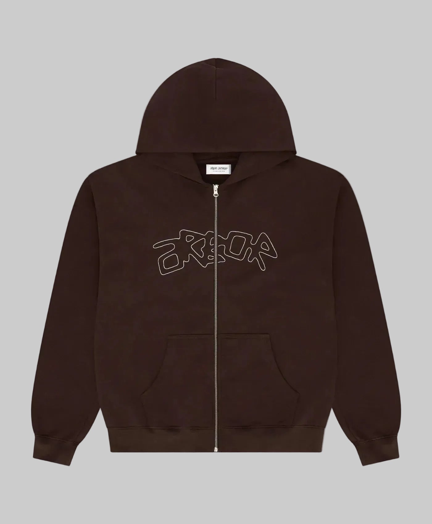 Dotline Arbor Zipper Hoodie Brown | Arbor Antwerp