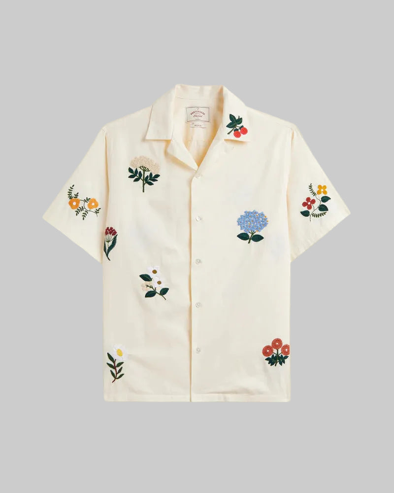 Embroidery Flowers Shirt | Portuguese Flannel