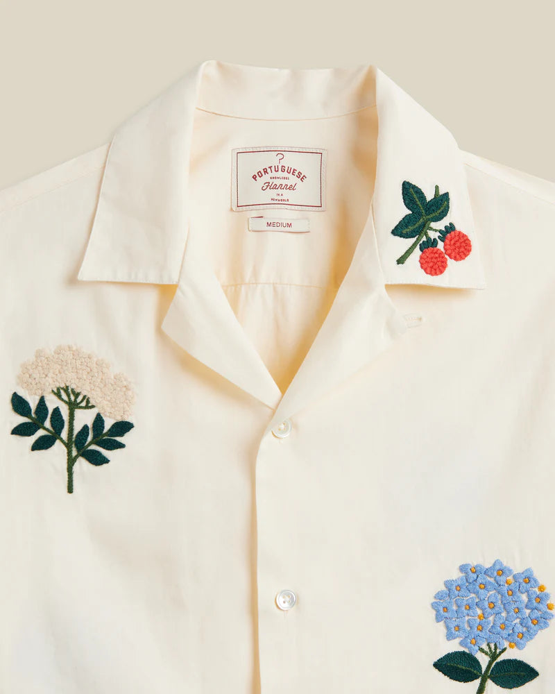 Embroidery Flowers Shirt | Portuguese Flannel