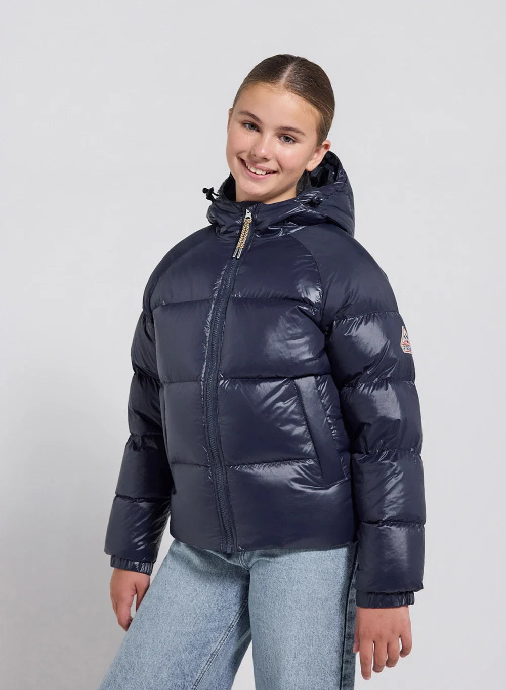 Doudoune enfant à capuche Pyrenex Sten bleu marine