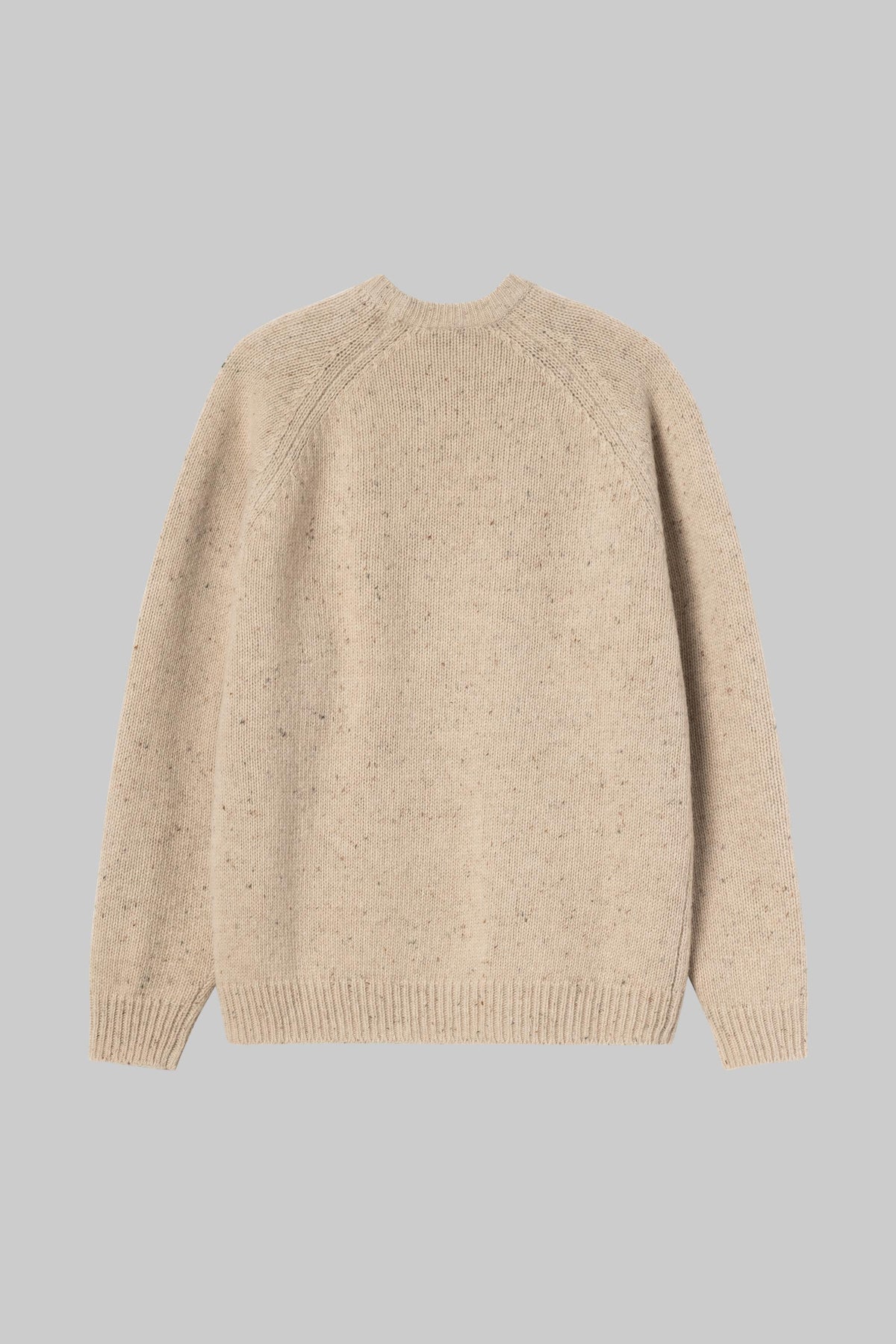 Pull Carhartt WIP Anglistic beige moucheté, dos