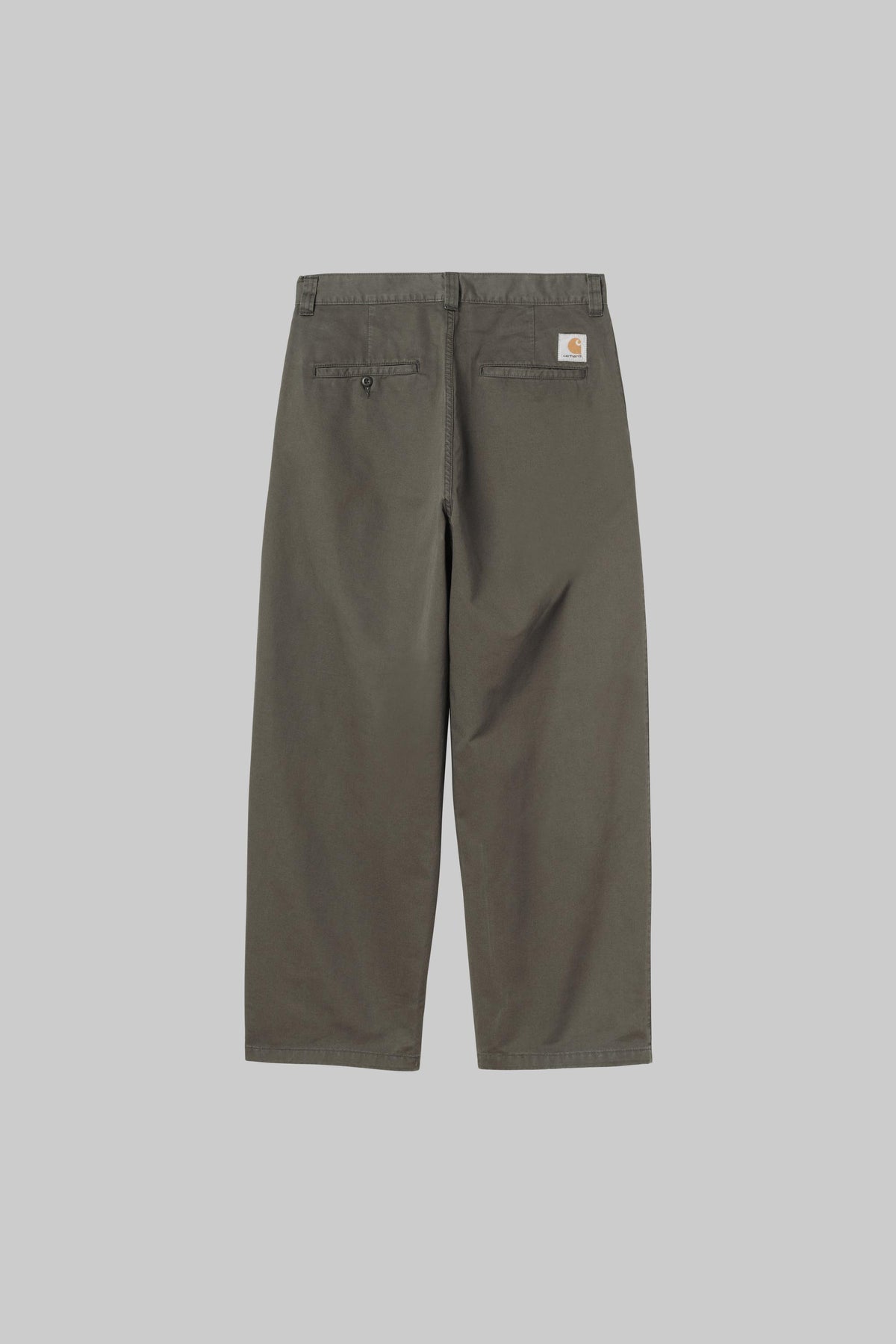 Brady Pant Carhartt WIP Shungite, vue de dos avec le Square Label