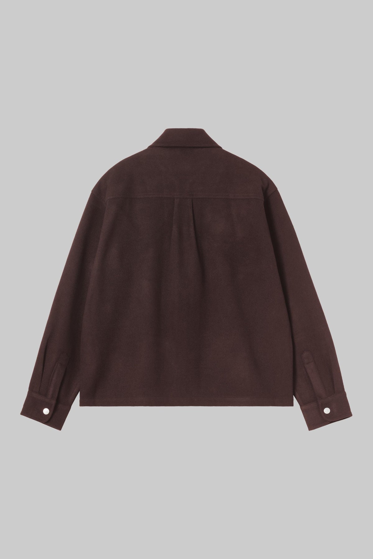 Surchemise Carhartt WIP Atoka en laine marron Palisander, dos