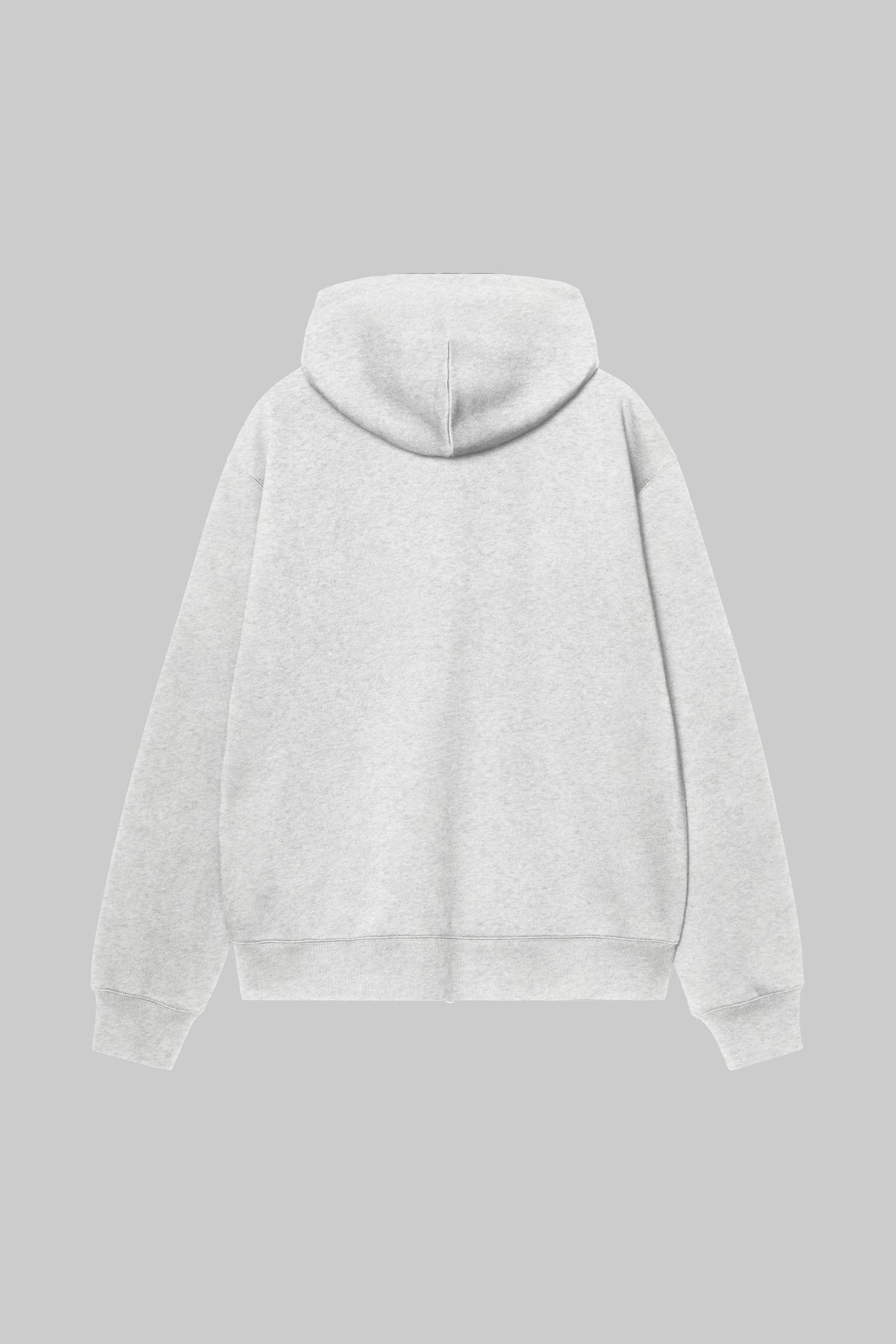 Sweat zippé à capuche Carhartt WIP Mack gris, dos
