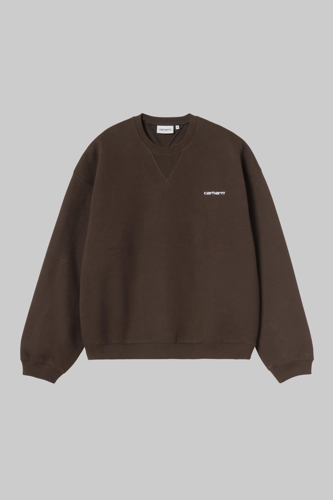 Sweat-shirt Carhartt WIP Ebbert marron, face