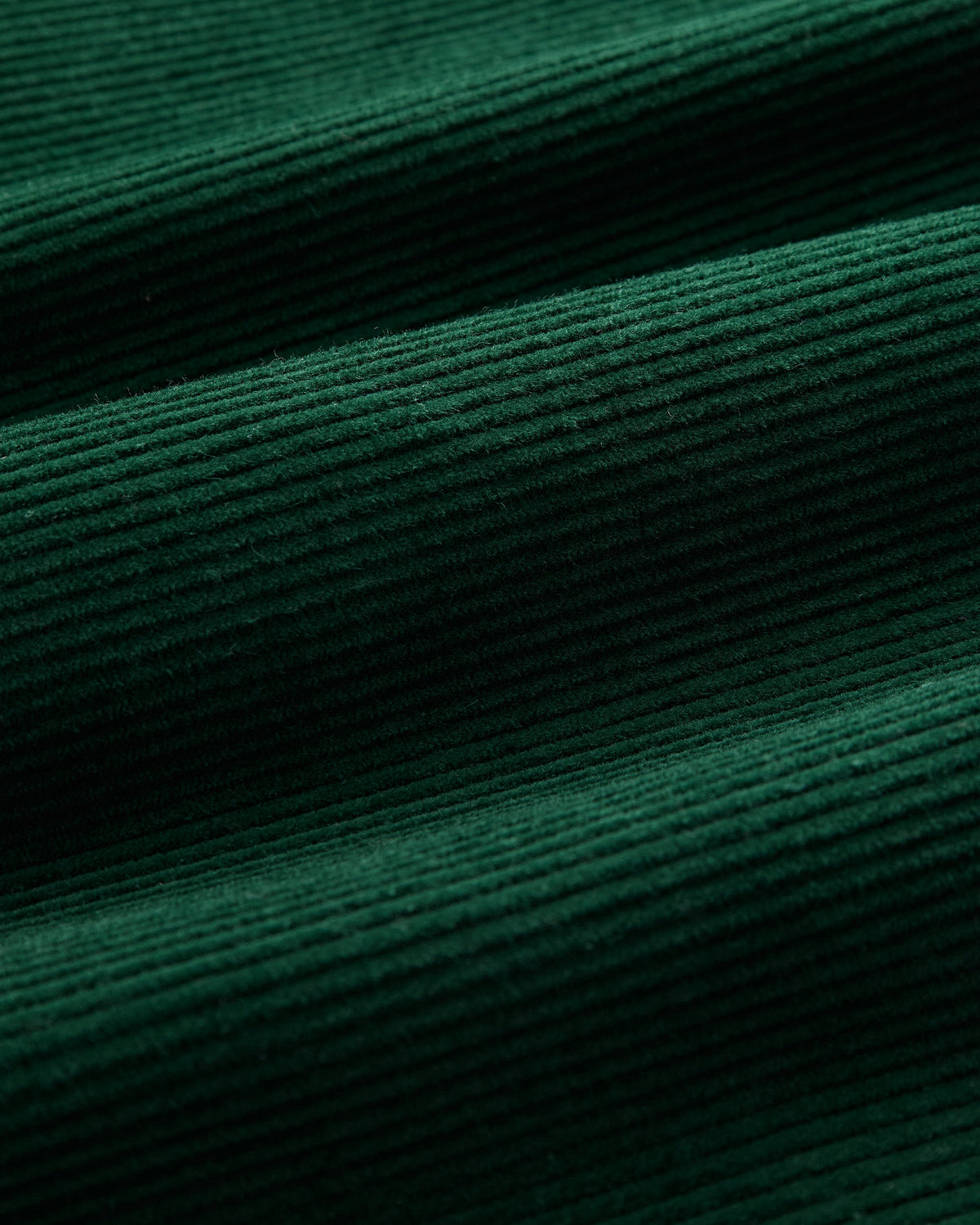 Chemise Lobo Portuguese Flannel verte, détail du velours côtelé