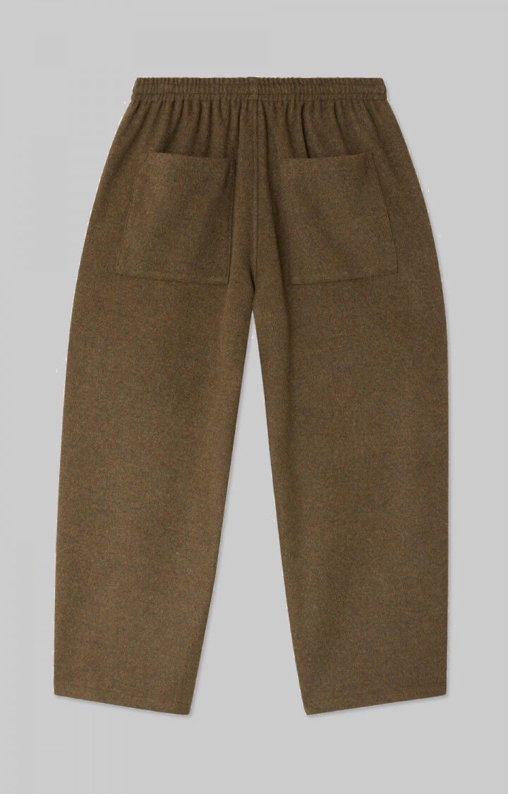 Pantalon de jogging Dodiloo American Vintage laurier chiné, vue de dos