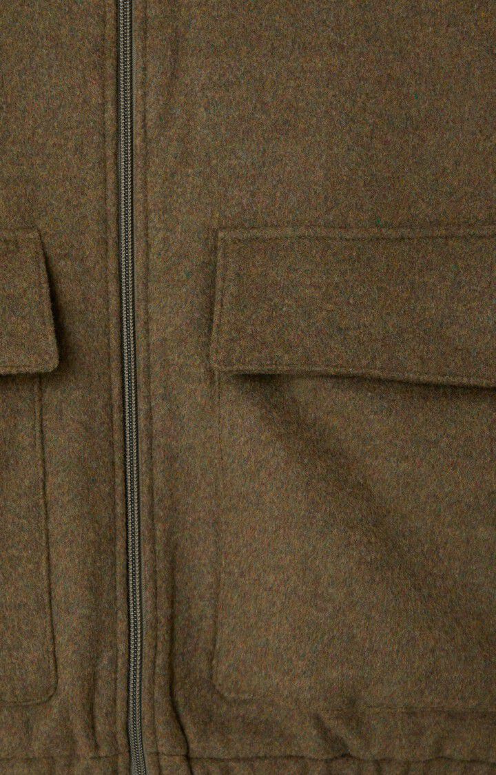 Veste Dodiloo American Vintage, détail de la fermeture zippée et de la poche