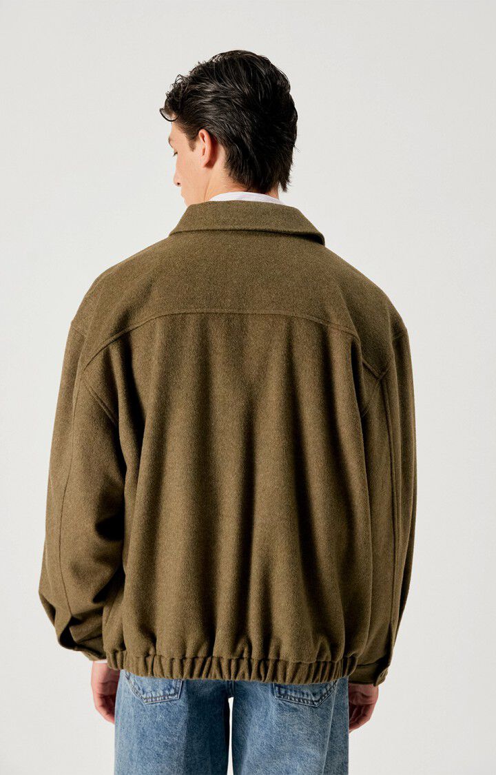 Veste Dodiloo American Vintage laurier chiné, portée de dos