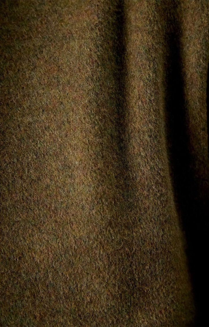 Veste Dodiloo American Vintage, détail de la maille de laine laurier chiné