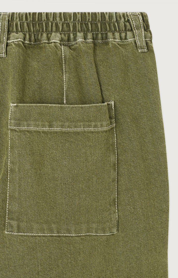 Jean droit American Vintage Uzatown kaki, dos