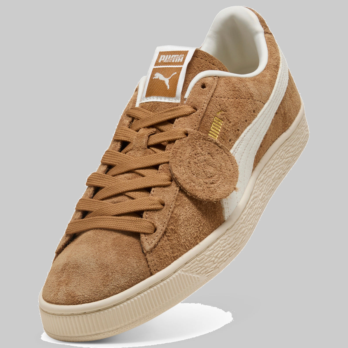 Sneakers Puma Suede Charles F. Stead beige Honey Butter avec le deuxième jeu de lacets fourni