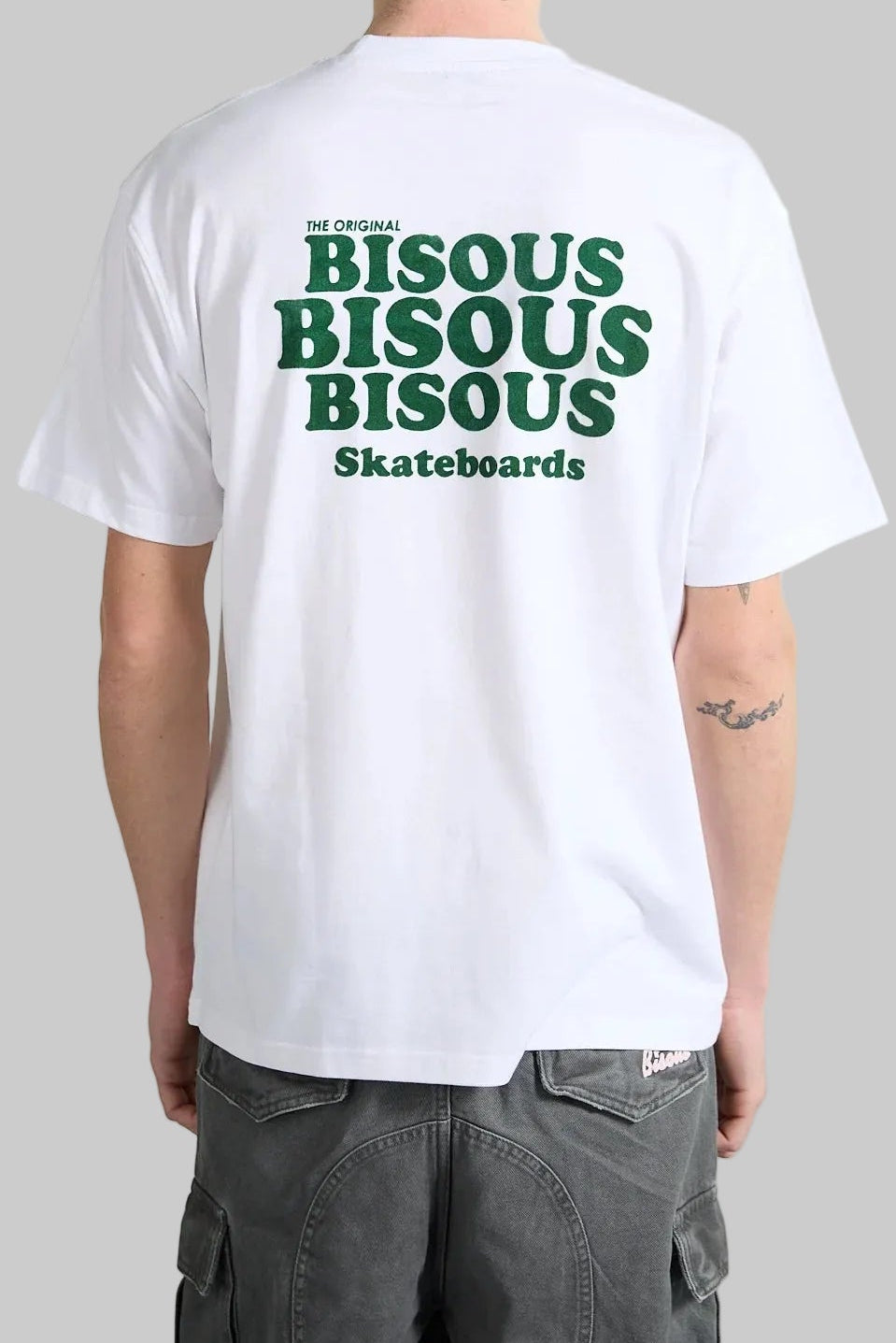 T-shirt Grease White | Bisous Skateboards