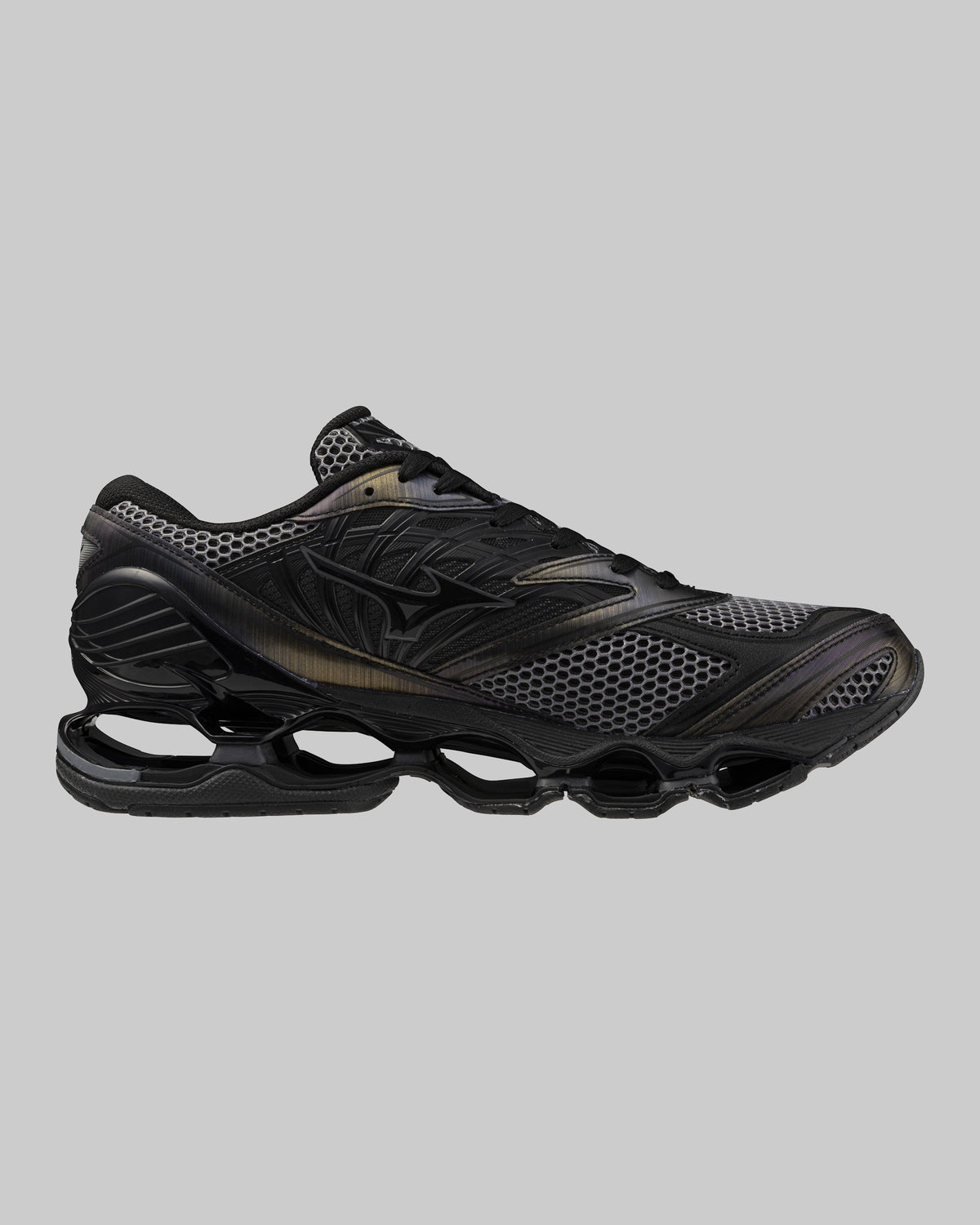 Baskets Mizuno Wave Prophecy LS noires, profil intérieur