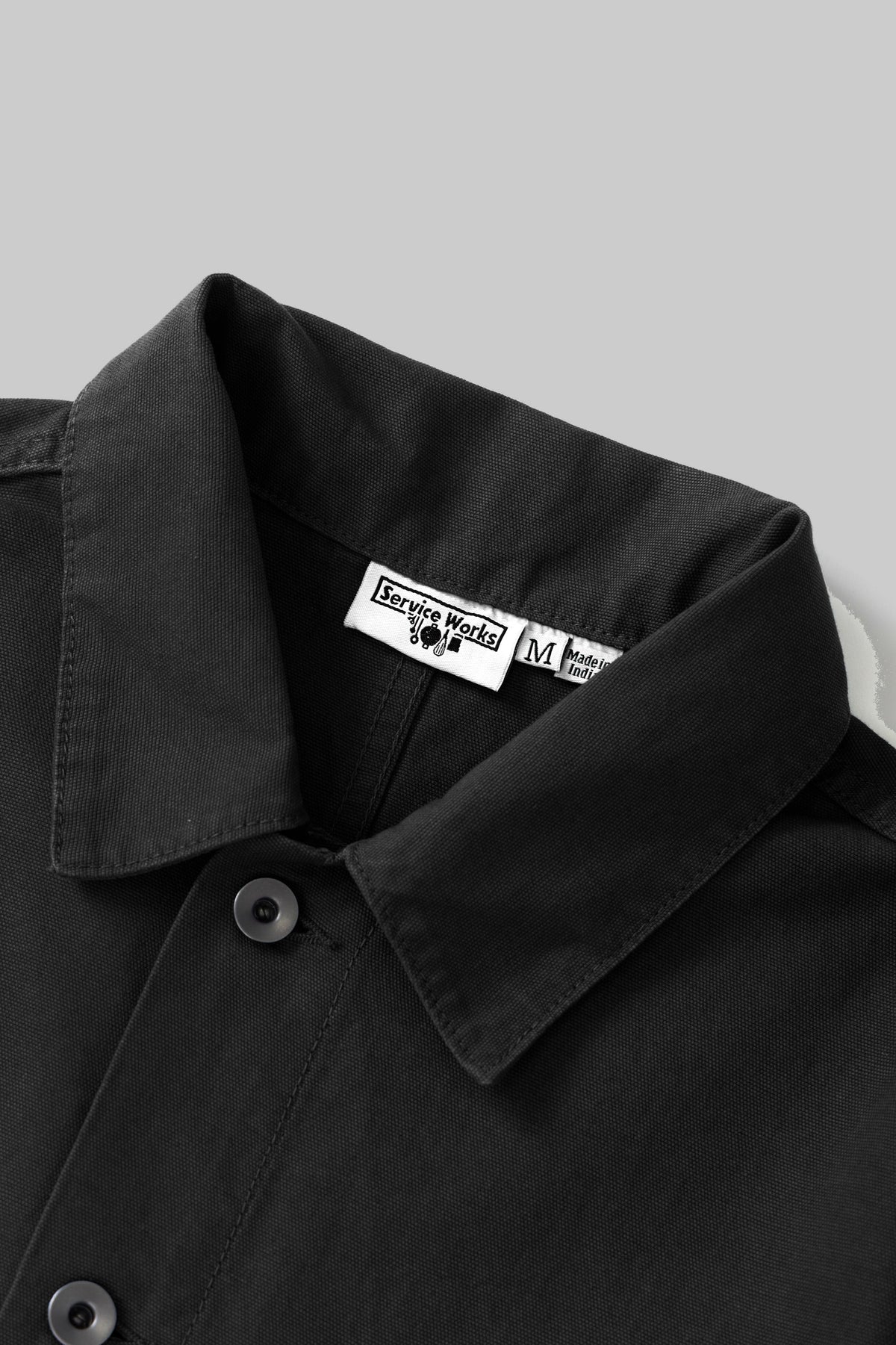 Canvas Overalls Service Works noire, vue de dos