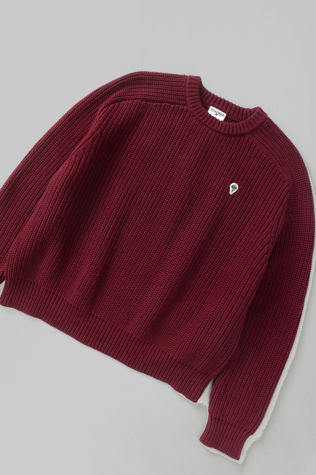 Artichoke Chunky Knit Service Works bordeaux, vue de dos