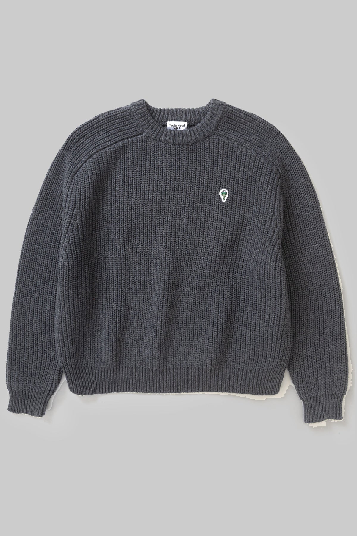Artichoke Chunky Knit Service Works gris anthracite, vue de face