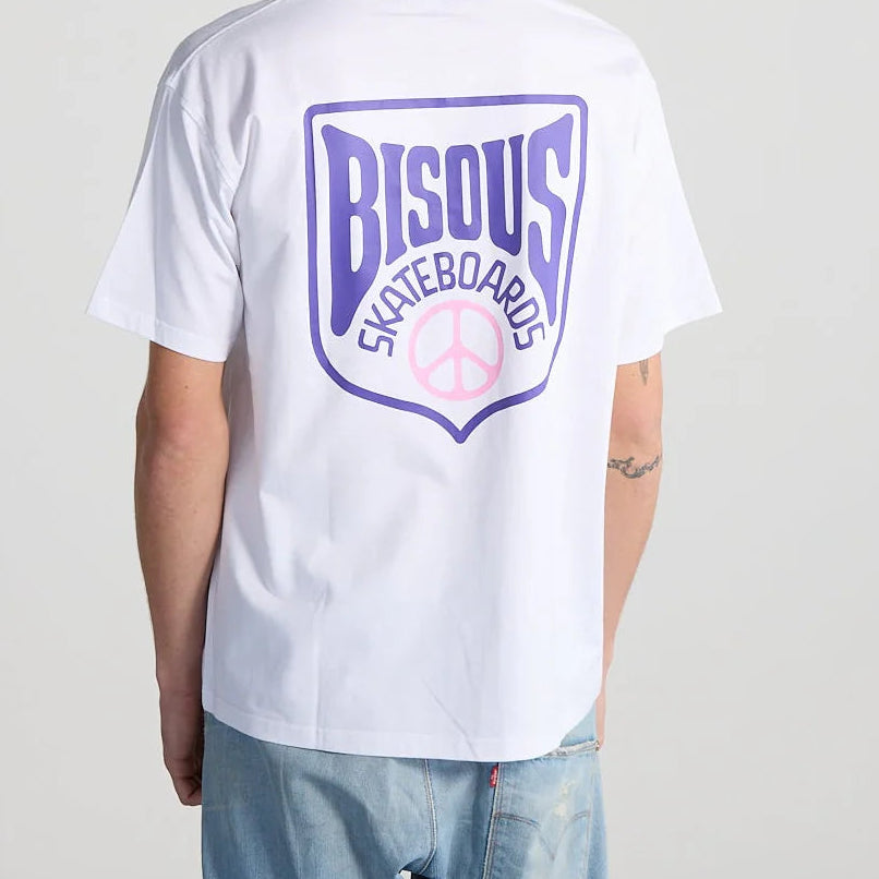 T-shirt Blason White | Bisous Skateboards