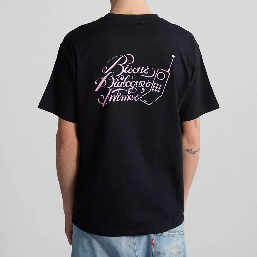 T-shirt Dialogue Intimes Black | Bisous Skateboards