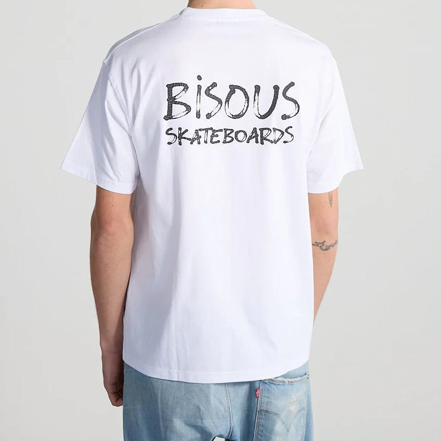 T-shirt Feutre White | Bisous Skateboards