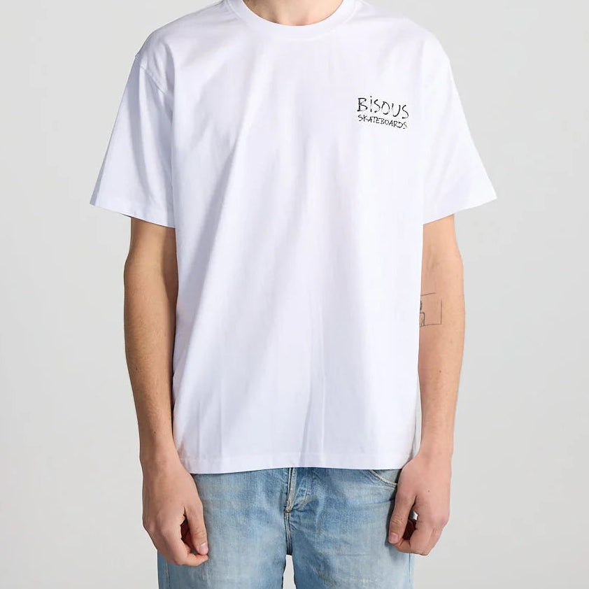 T-shirt Feutre White | Bisous Skateboards