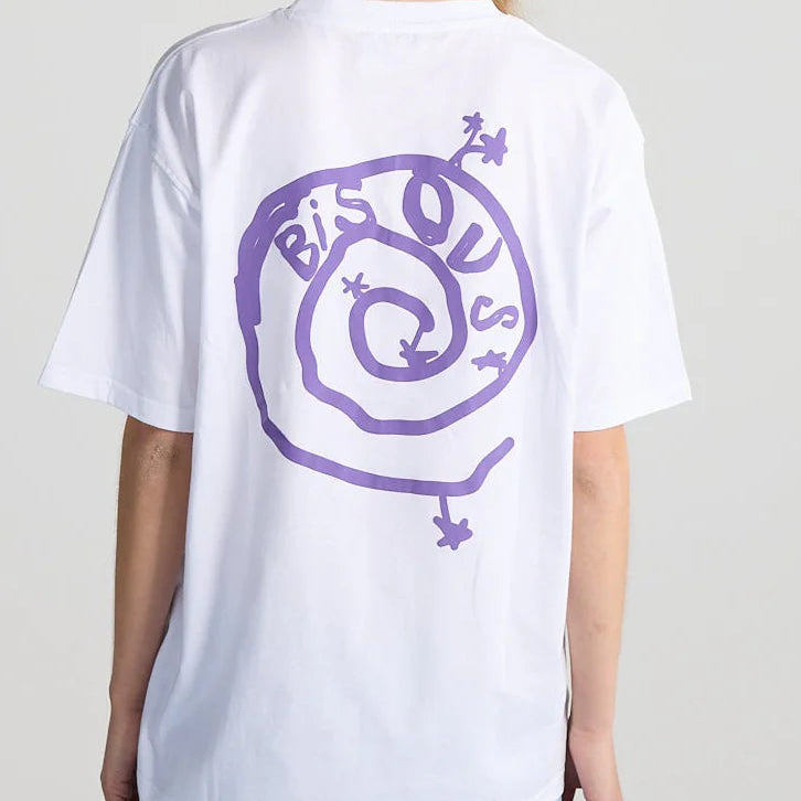 T-shirt Spiral White | Bisous Skateboards