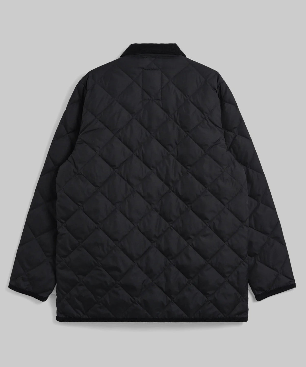 Piping Collar Down Cardigan Taion noir, vue de dos