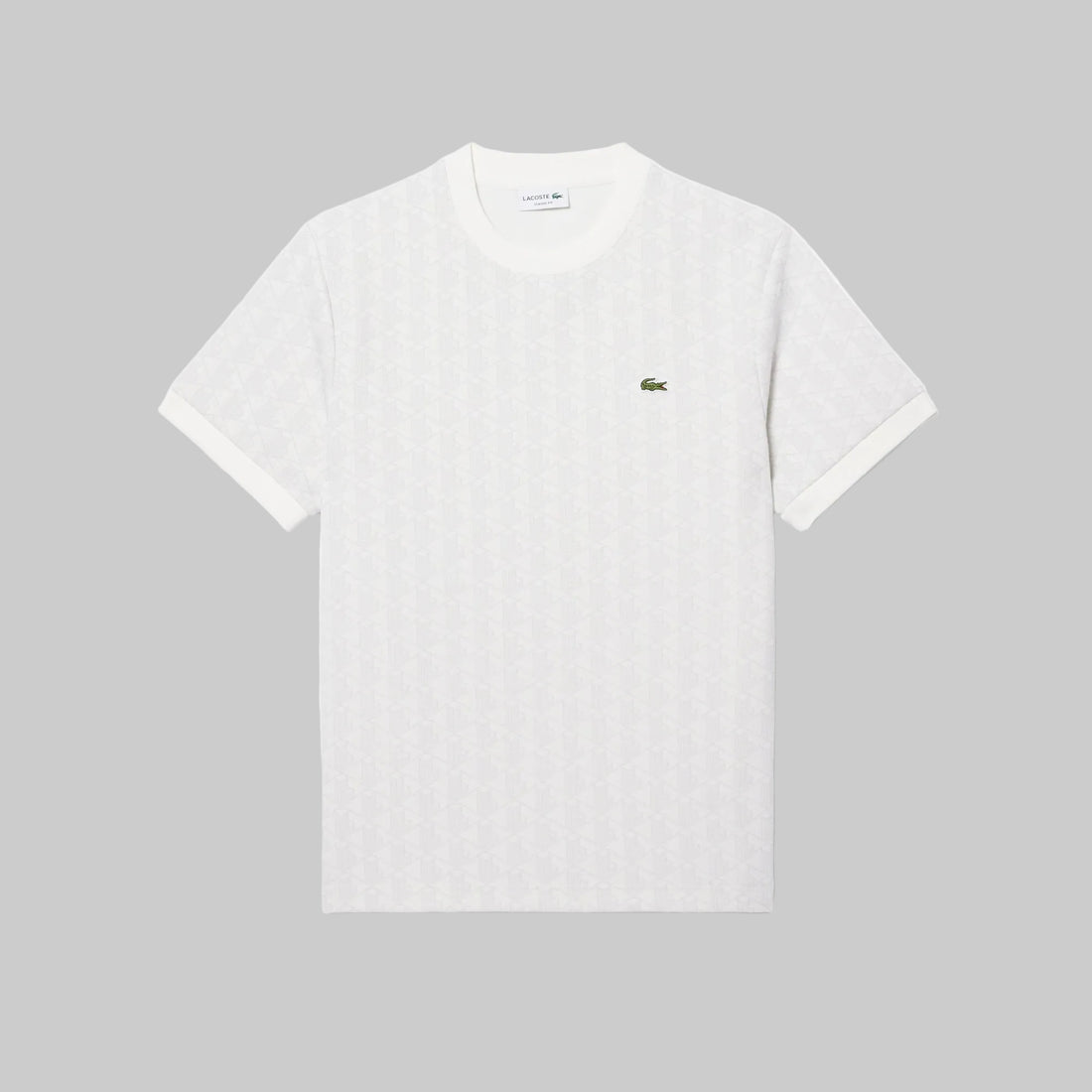 T-shirt jacquard monogramme | Lacoste