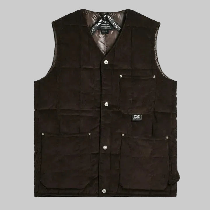 Work V Neck Corduroy | Taion