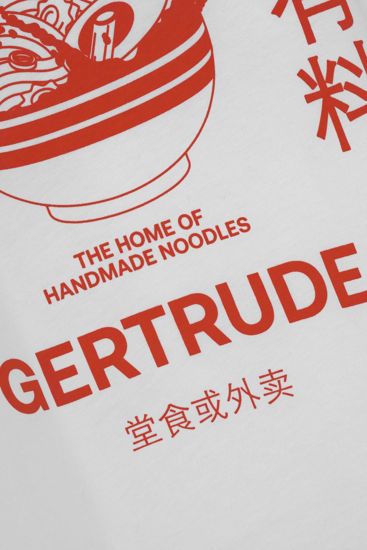 T-shirt Gertrude Leon NY, détail de l'imprimé