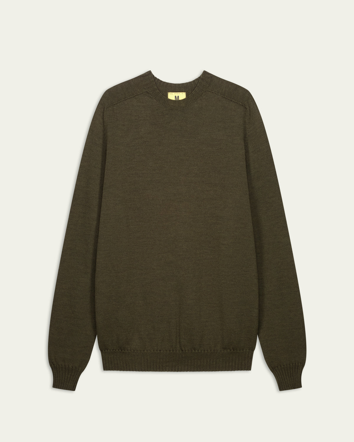 Pull Aris col rond Nitto Knitwear kaki