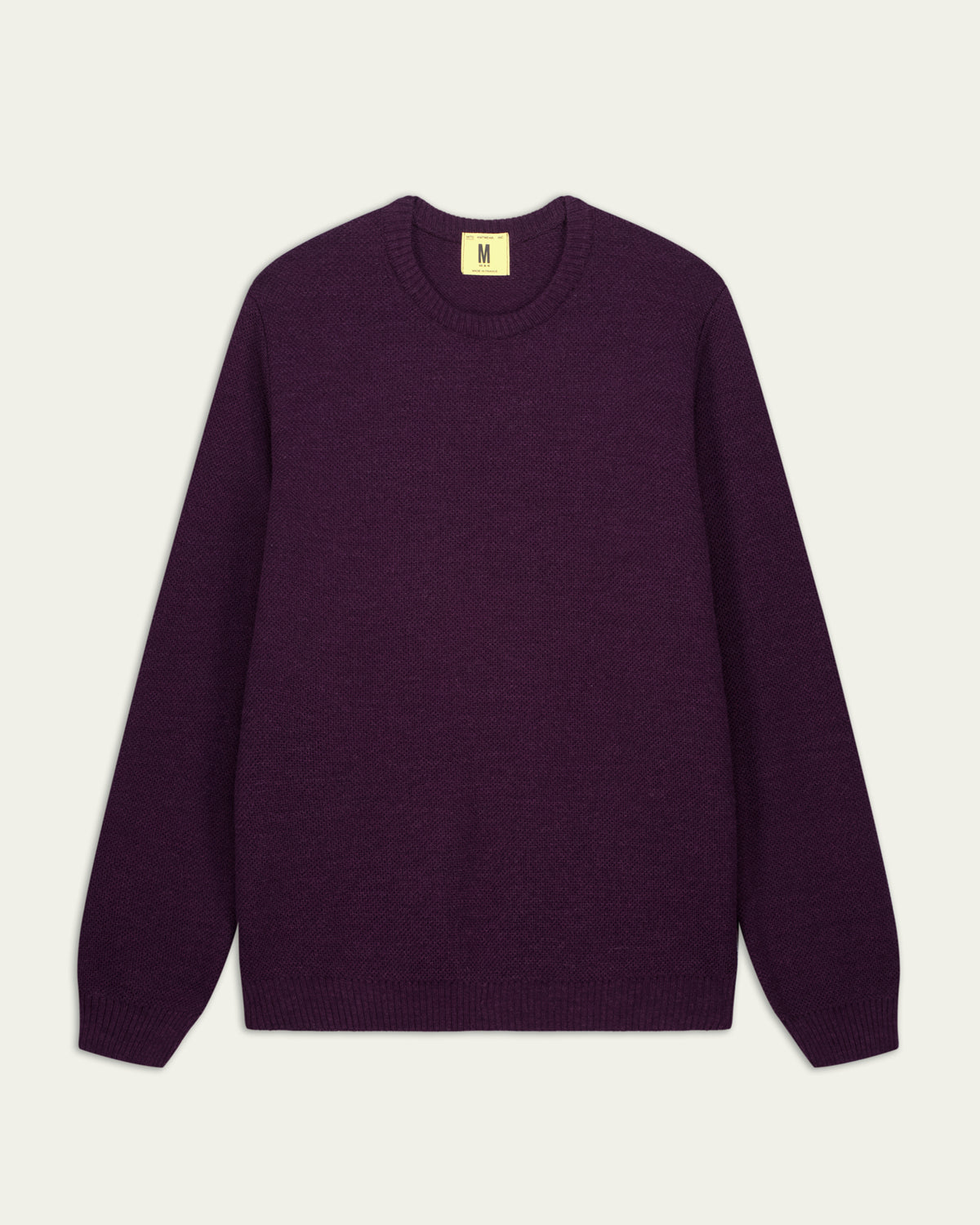 Pull Youri col rond Nitto Knitwear prune