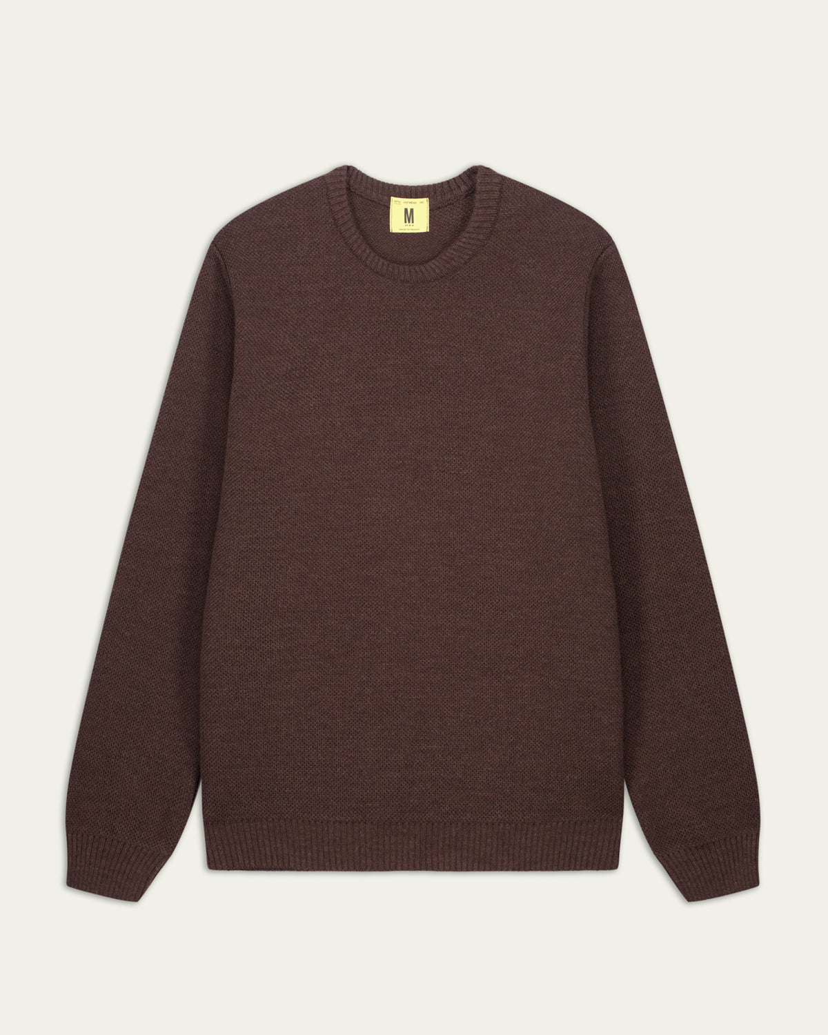 Pull Youri col rond Nitto Knitwear marron