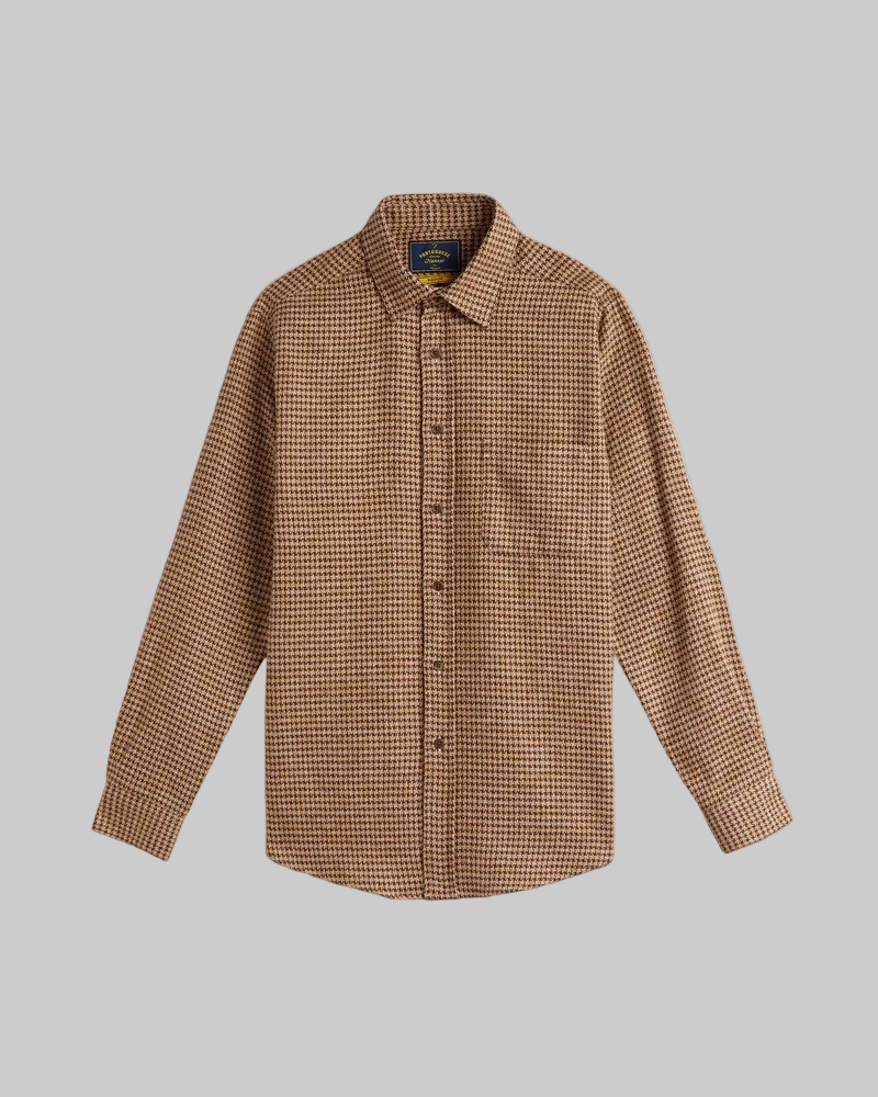 Chemise Abstract Pied de Poule | Portuguese Flannel